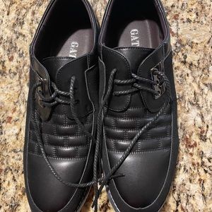 Gatsby Oxford Derby Orthopedic Black Leather Shoes